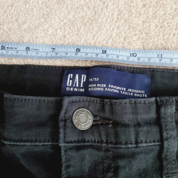 Gap Black High Rise Favorite Jegging Slim Stretch Ankle Jeans 14 - Picture 5 of 9